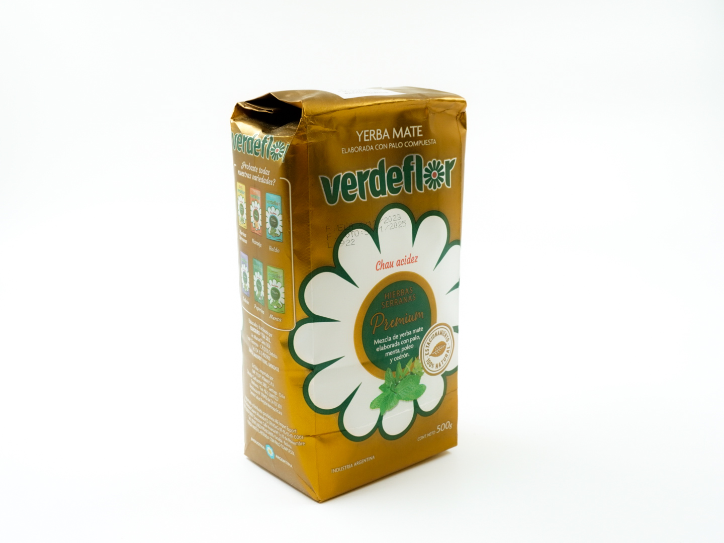 Yerba Mate Verdeflor Chau acidez Premium 500g - Afbeelding 2
