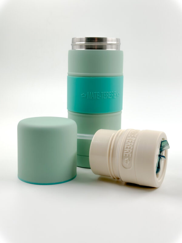 Thermos Autocebante Mate-Tereré 1L agua marina